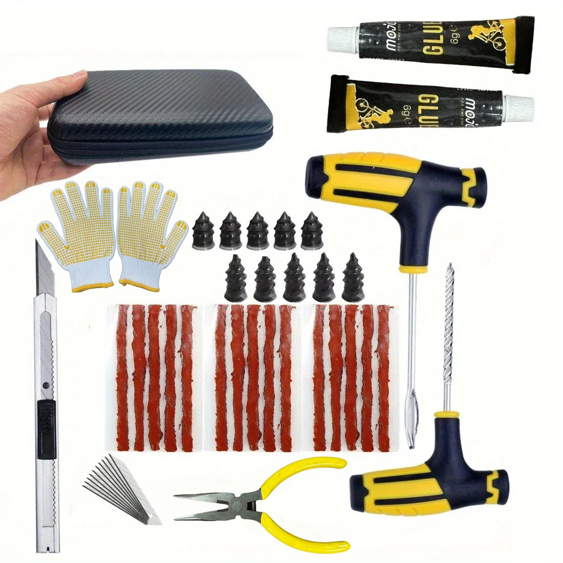 Kit de Reparación de Neumáticos – Herramienta de Pegado