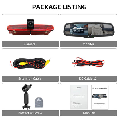 Fiat Doblo / Opel Combo - Cámara Marcha Atrás con Monitor 4.3"