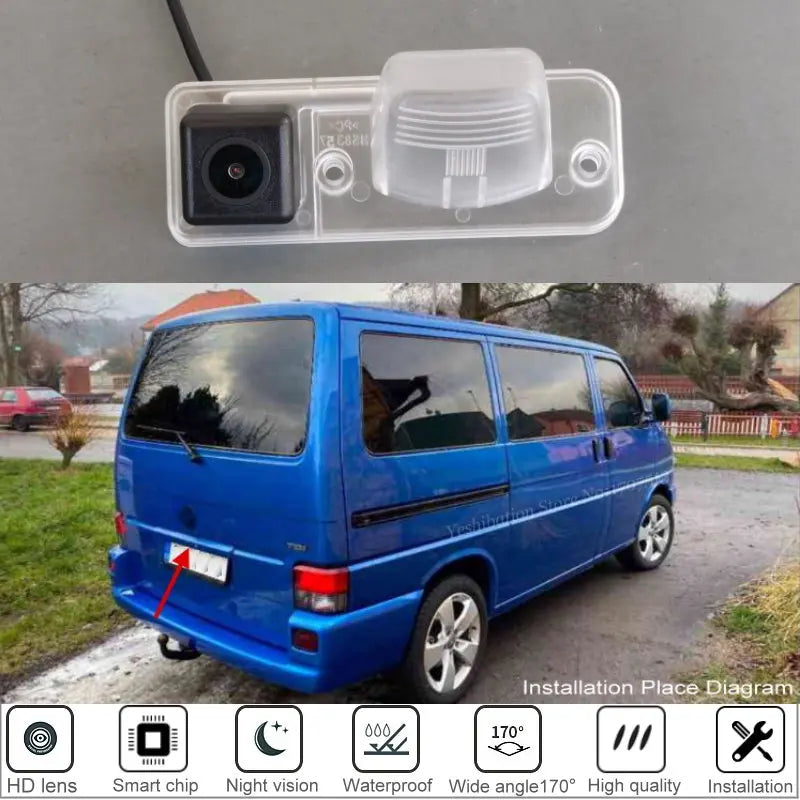 VW T4 Transporter 1990-2003 - Cámara Marcha Atrás con Luz de Matrícula