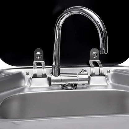Évier pour camping-car et bateau – Acier inoxydable 