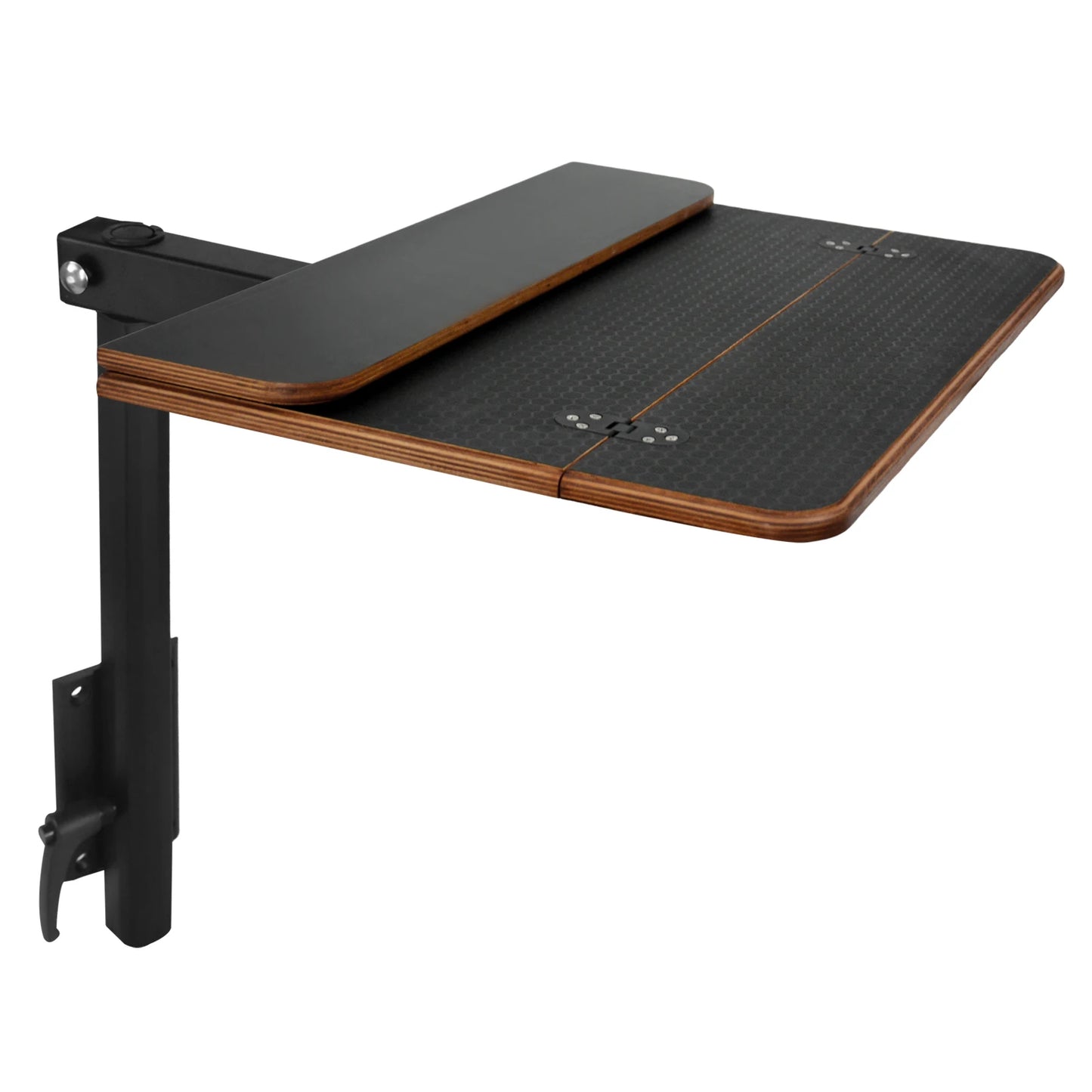 Table Pliante Pivotante pour Fourgon Aménagé - Fixation Latérale · Sans Perçage · 360° · Bouleau · Sprinter/Transit/Ducato