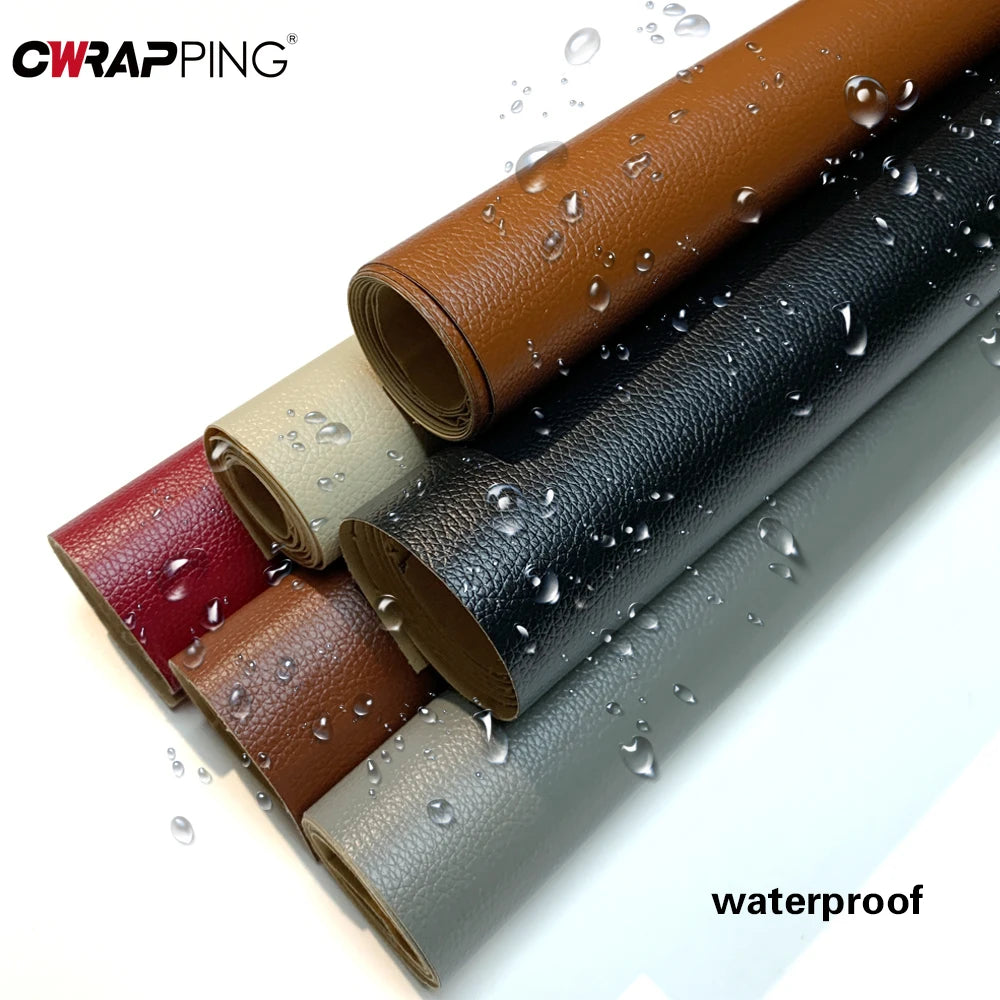 Patch en cuir PU auto-adhésif pour la réparation de sièges, canapés et tissus d'ameublement 