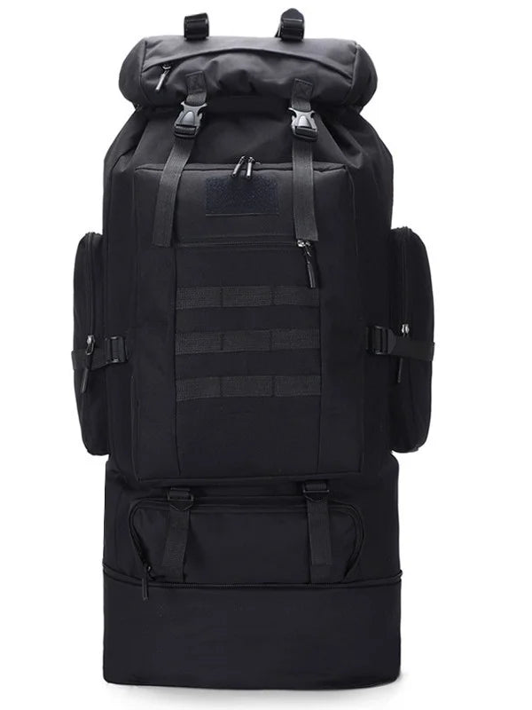 Sac à dos de randonnée 80L extensible - Nylon résistant · Housse de pluie · Multi-usages Aventure