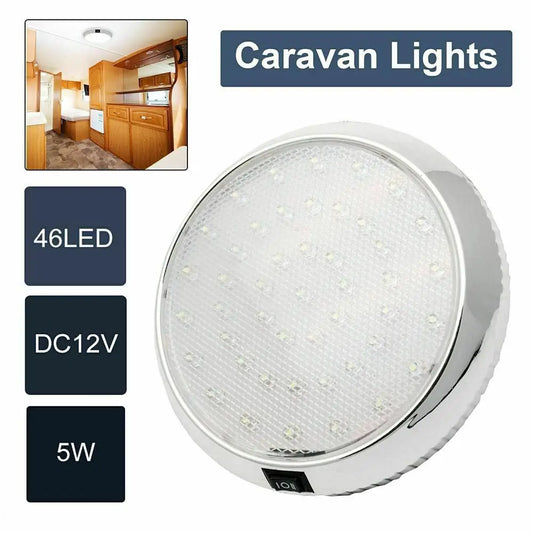 Luz LED Interior de Techo 12V para Camper, Caravana y Barco