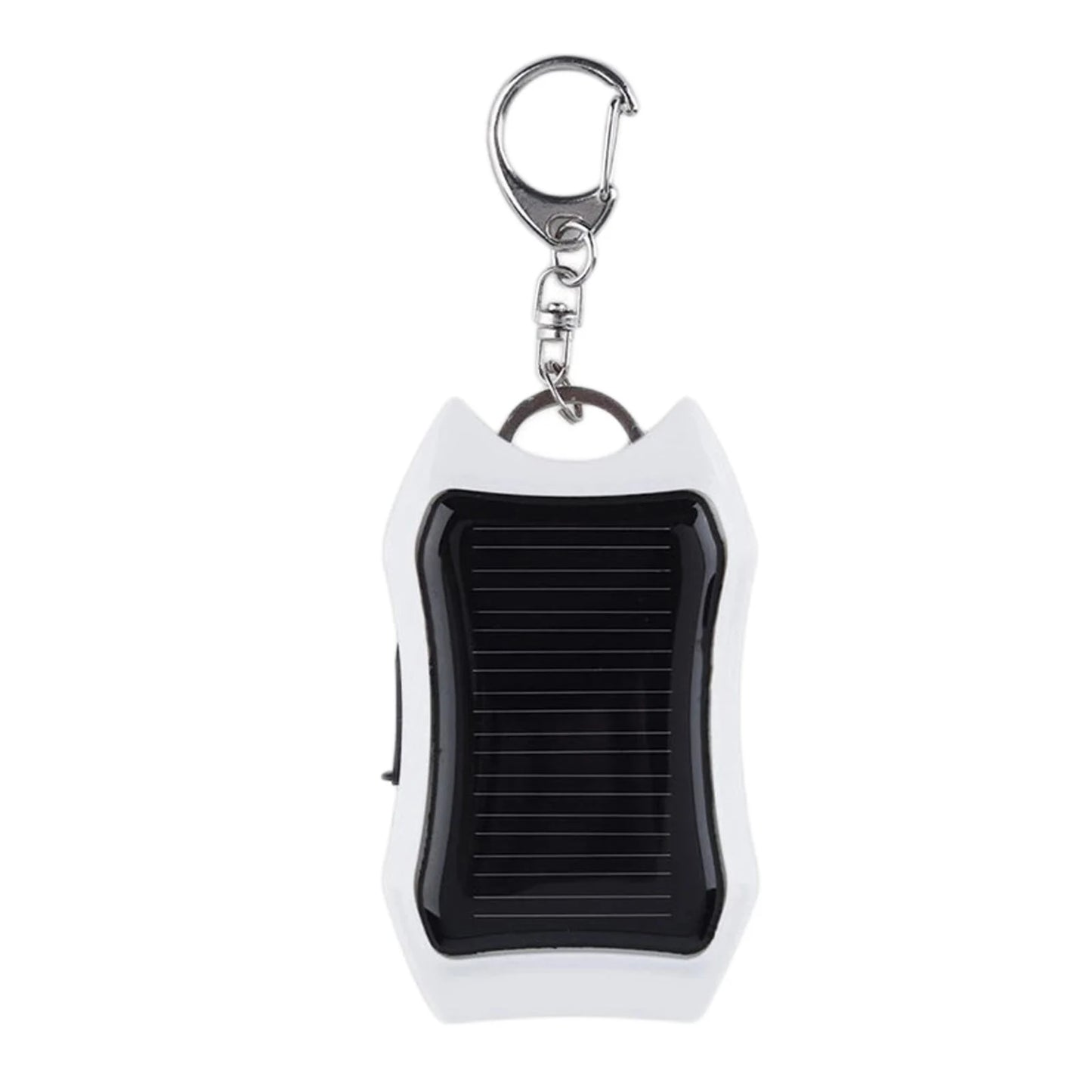 Mini Power Bank Solar con Llavero - 950mAh + Linterna LED para Emergencias (Camping/Viaje)