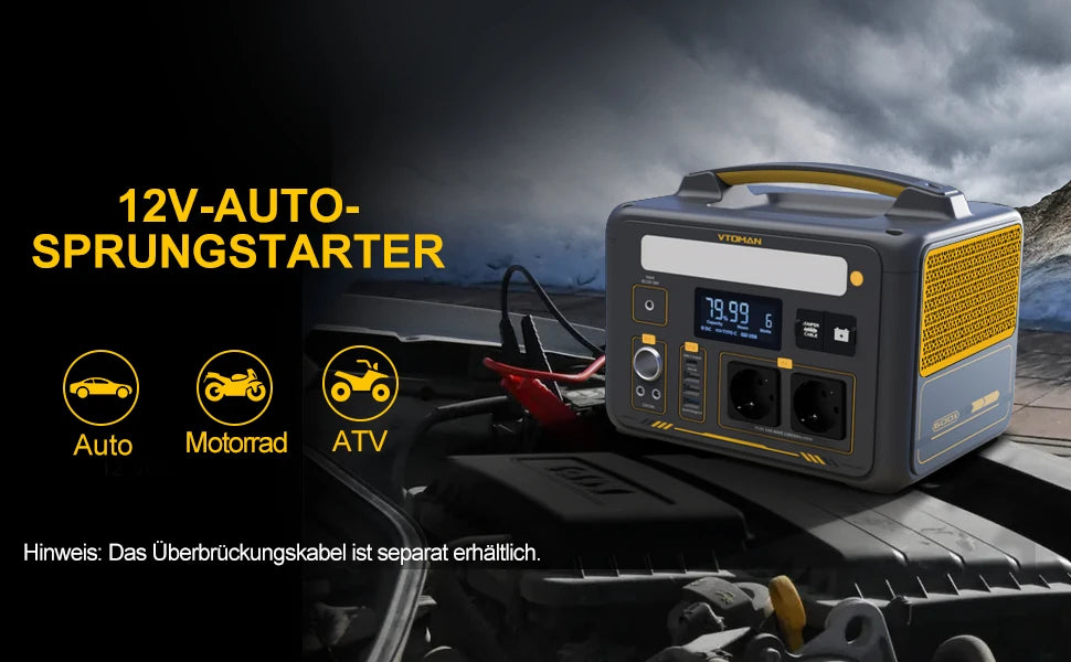 299Wh / 600W Portable Power Station