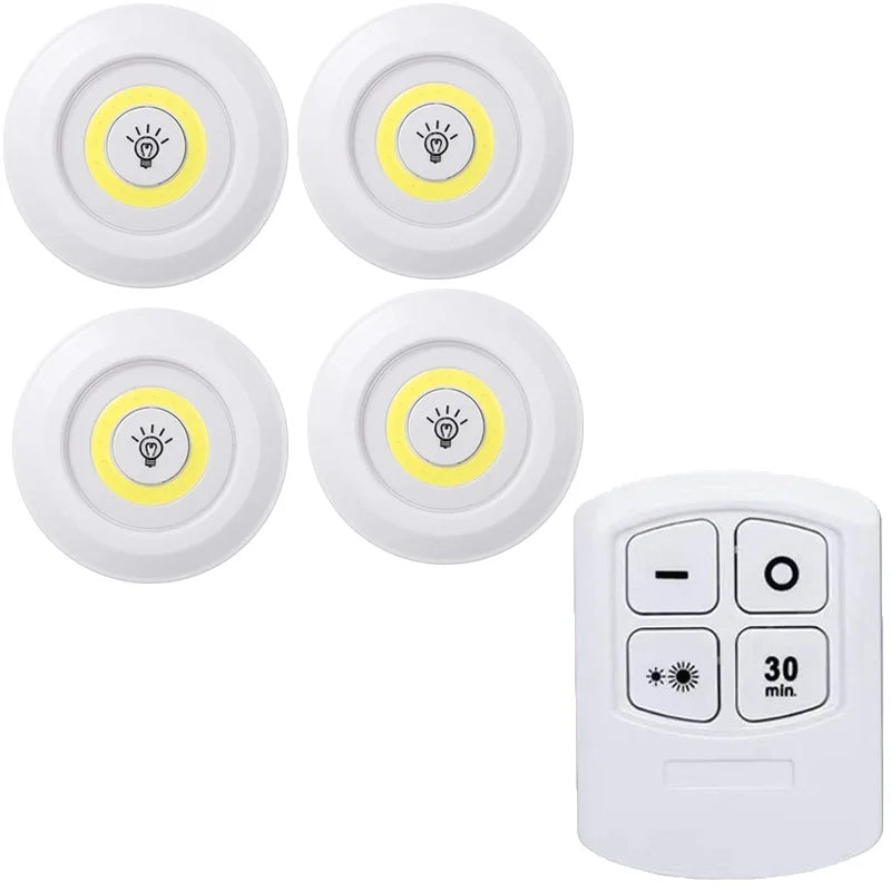 Lumière LED COB sans fil avec télécommande - Intensité variable · Minuteur · Sans câble