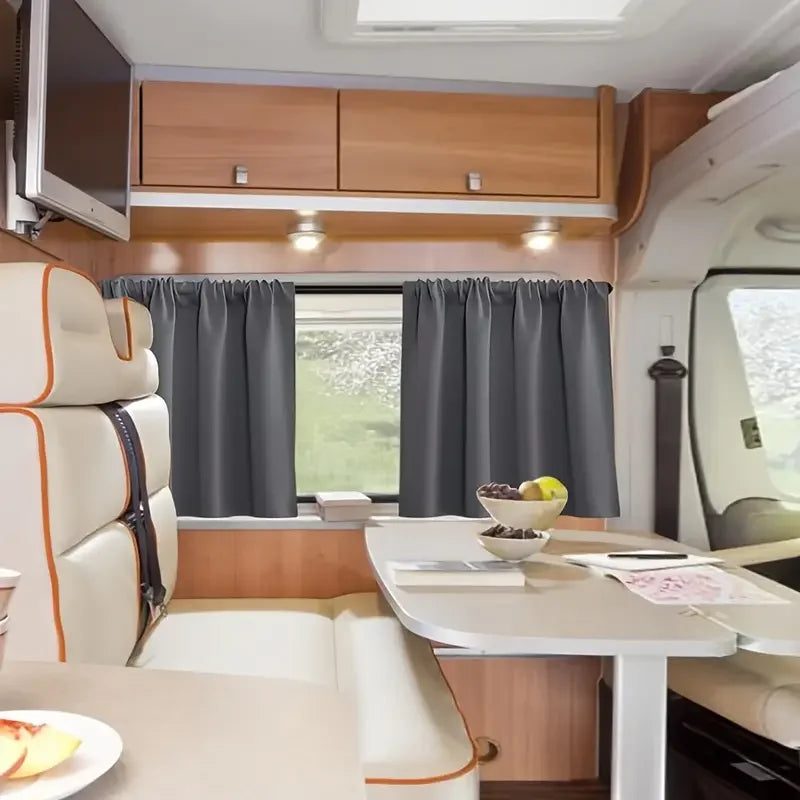 Cortinas Opacas Blackout para Ventanas de Camper y Autocaravana – Pack 2
