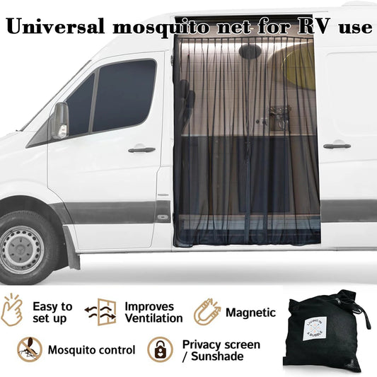 Moustiquaire Universelle - Mercedes Sprinter / Ford Transit / RAM ProMaster Toit Surélevé · Ventilation · Anti-Insectes · Magnétique