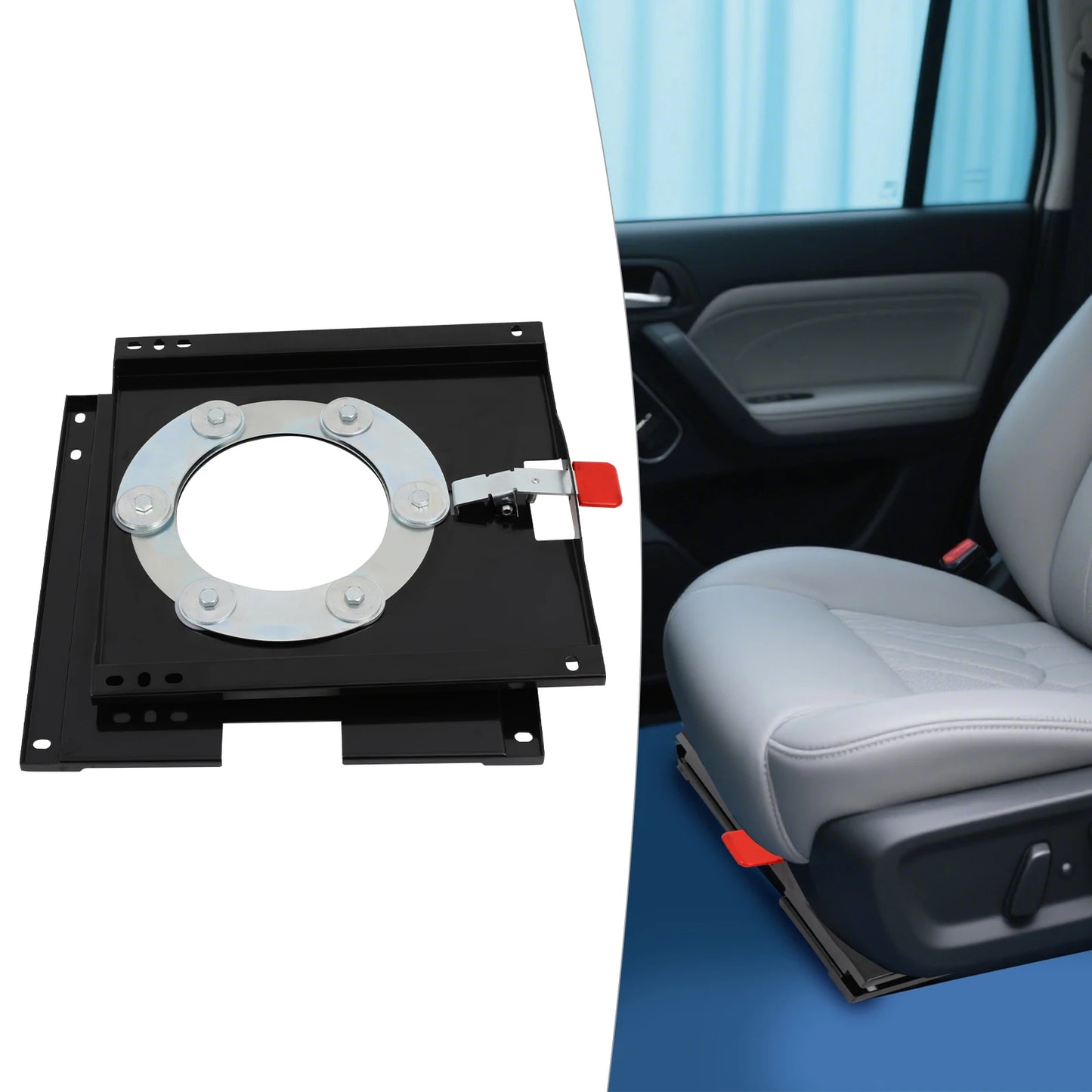 Base giratoria conductor o acompañante para Fiat Ducato, Jumper y Boxer desde 2007 y Movano desde 2021 - CTA