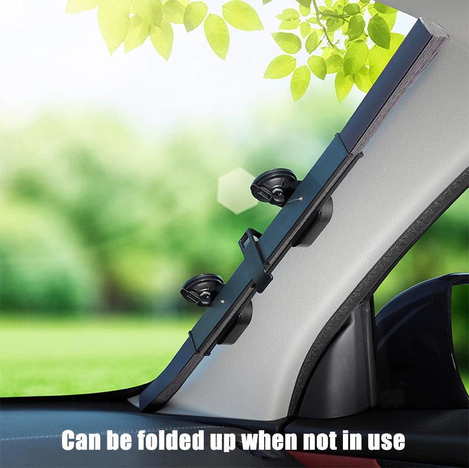 Parasol Retráctil para Parabrisas con Ventosas