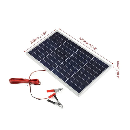 Portable 12V Solar Panel with USB Output for Camping 