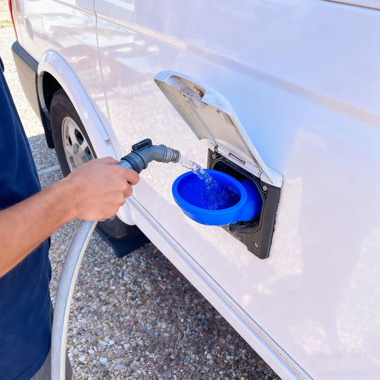 Embudo de Llenado de Agua para Camper y Autocaravana – Depósito de Agua Limpia