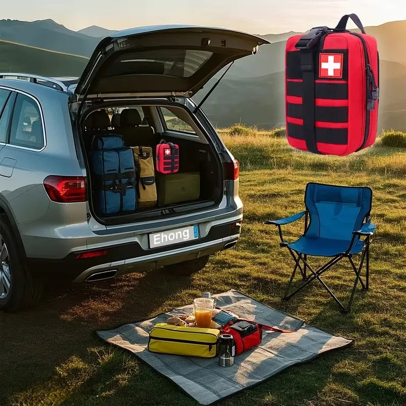 Trousse de premiers secours tactique 379 pièces - Sac IFAK + Garrot (Camping/VR)