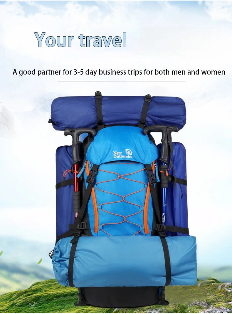 Expandable Waterproof Backpack - Durable Nylon · Ergonomic Straps · Unisex · Multipurpose