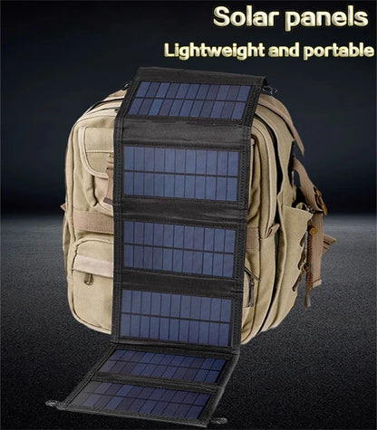 Cargador Solar Plegable USB 5V para Camping y Senderismo