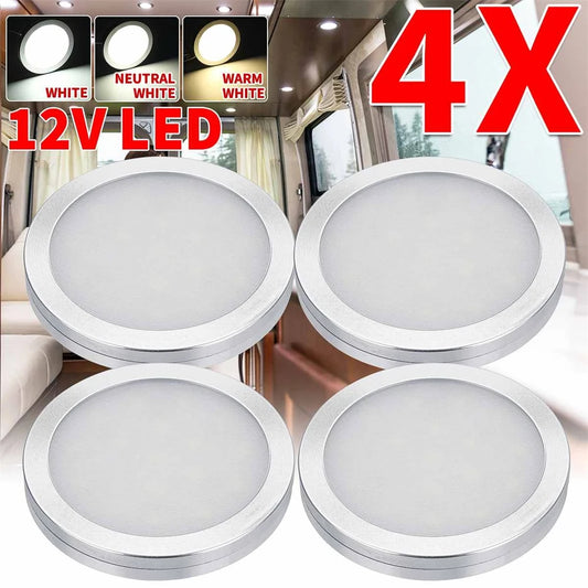 Pack 4 Luces LED de Lectura Interior para RV y Camper