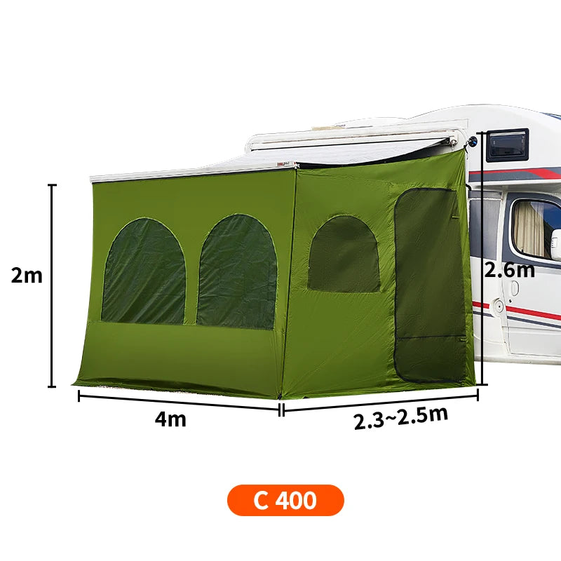 Tienda de Privacidad y Toldo Lateral para RV