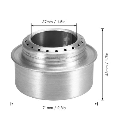 Mini Hornillo Alcohol Aluminio - Ultra Ligero 26g + Tapa Apagado