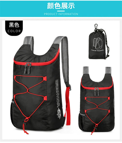 Ultralight Hiking Backpack - Expandable · Air Cushion Straps · Portable · Multipurpose Outdoor