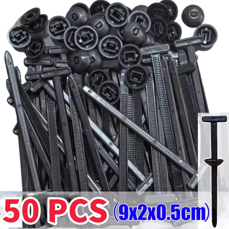 Hebillas de Sujeción para Bridas de Nylon (300 uds) – Autocierre Reforzado Multiuso