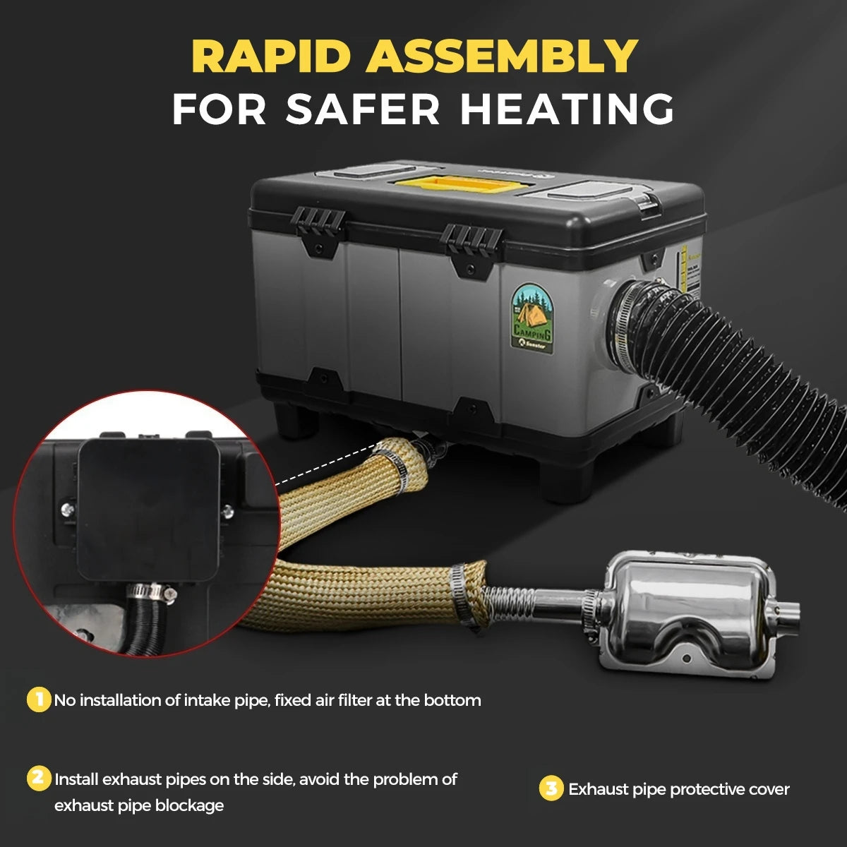 Calefactor Diesel Portátil 8kW Sunster