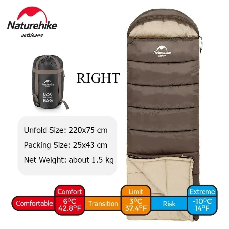 Naturehike Envelope Sleeping Bag | Cotton | Moderate Cold