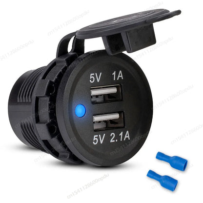 Toma USB Doble 12–24V para Vehículos