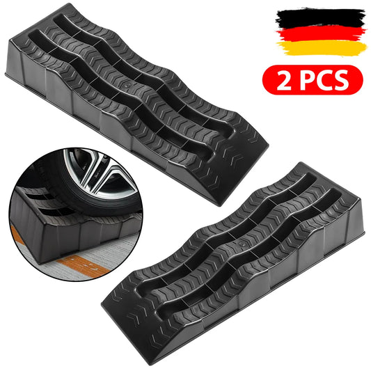 Rampas para Coche 61 cm, Elevador de Ruedas Antideslizante 3,5 T