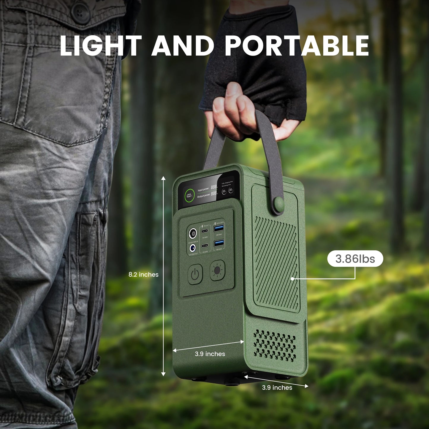1024Wh / 1800W LiFePO4 Power Station