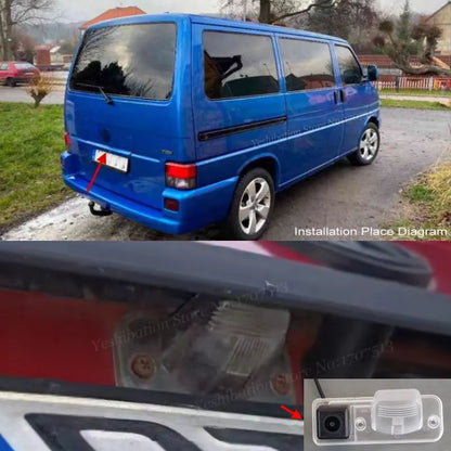 VW T4 Transporter 1990-2003 - Cámara Marcha Atrás con Luz de Matrícula