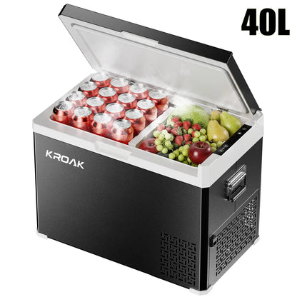 Refrigerador Portátil 30L/40L – Doble Zona, Enfriamiento Rápido y Multiuso