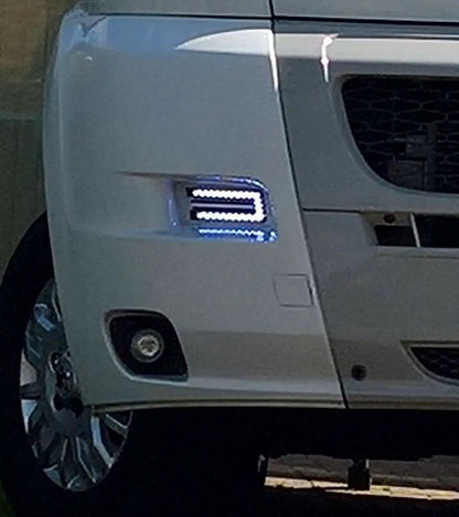 Luces Diurnas LED para Peugeot Boxer / Citroën Relay / Fiat Ducato 2006-2014 – 2400LM, 12V, 6W, Blanco 6000K, COB Chip, Fácil Instalación