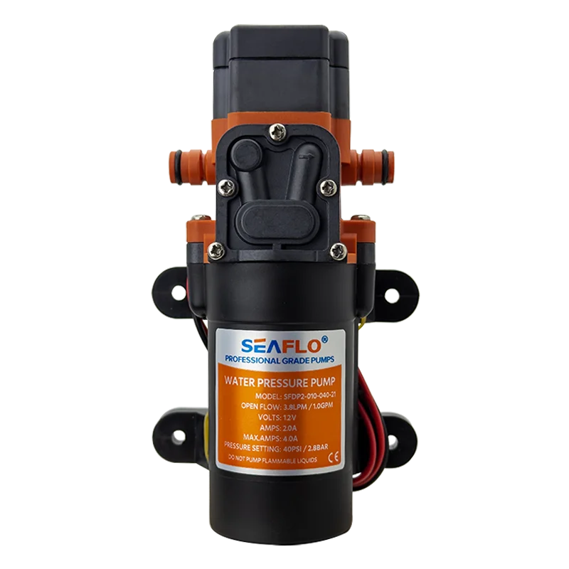Pompe à Eau sous Pression 12V 40 PSI – Membrane Auto-amorçante pour Camping-car et Bateau