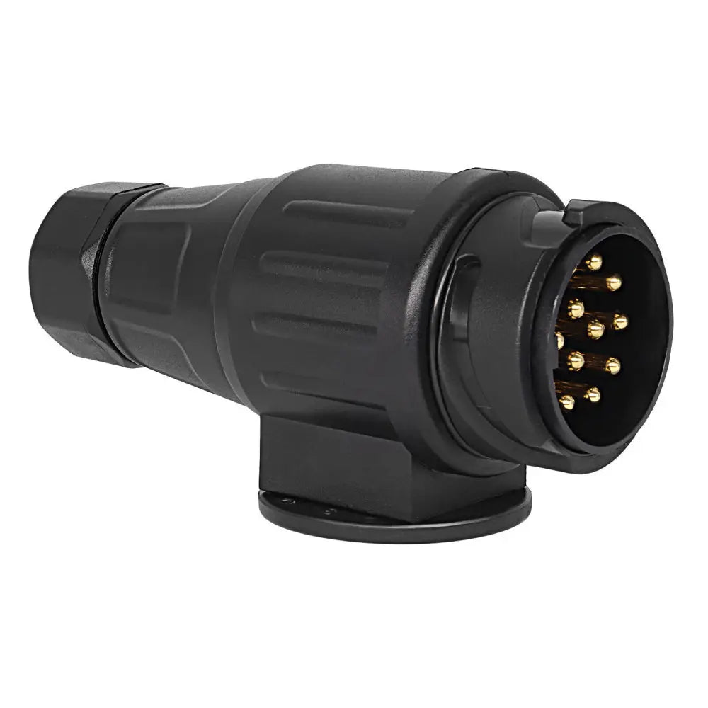 Enchufe de Remolque de 13 Pines – Adaptador de Conexión para Caravana, Trailer o Camper, 12V, Plástico y Cobre