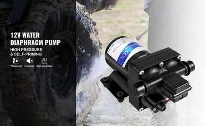 Bomba de Agua a Presión 12V – 3 GPM para Camper y Autocaravana