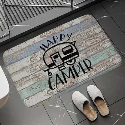 Tapis antidérapant en flanelle - Doux, lavable et décoratif pour camping-car (3 tailles)