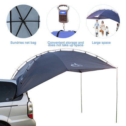 Auvent multifonctionnel pour voiture et camping-car - Imperméable · Résistant aux UV · Montage latéral/arrière/autonome · 350x240cm