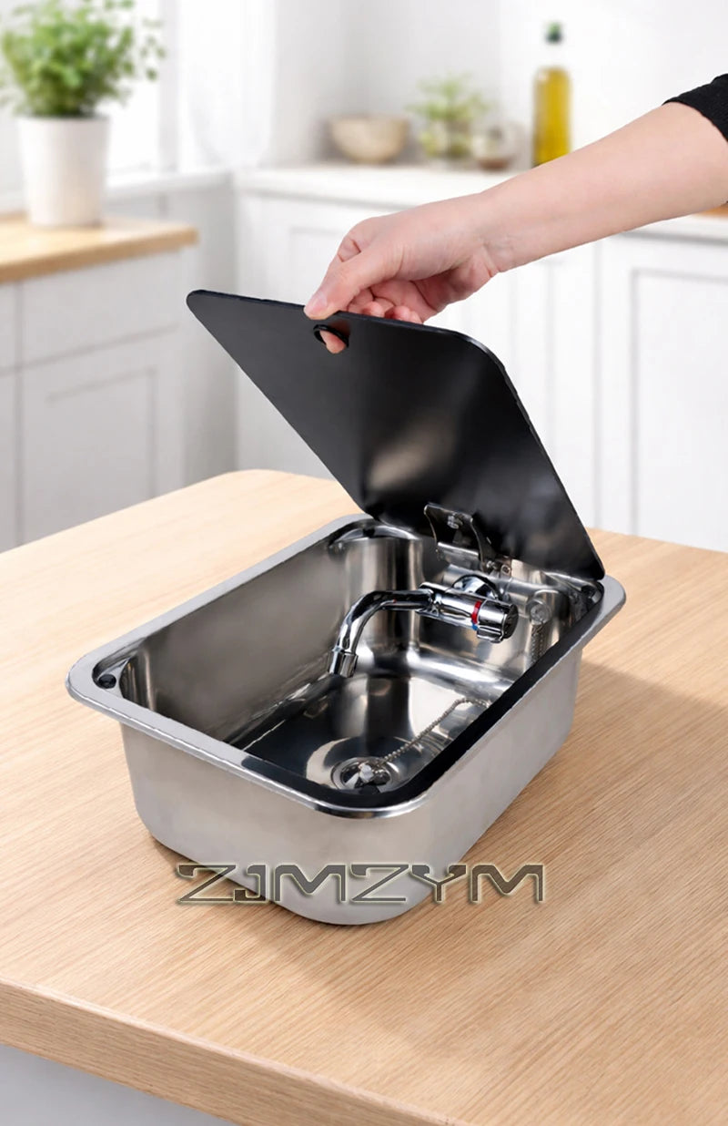 RV Premium Round/Square Sink with Faucet Included 