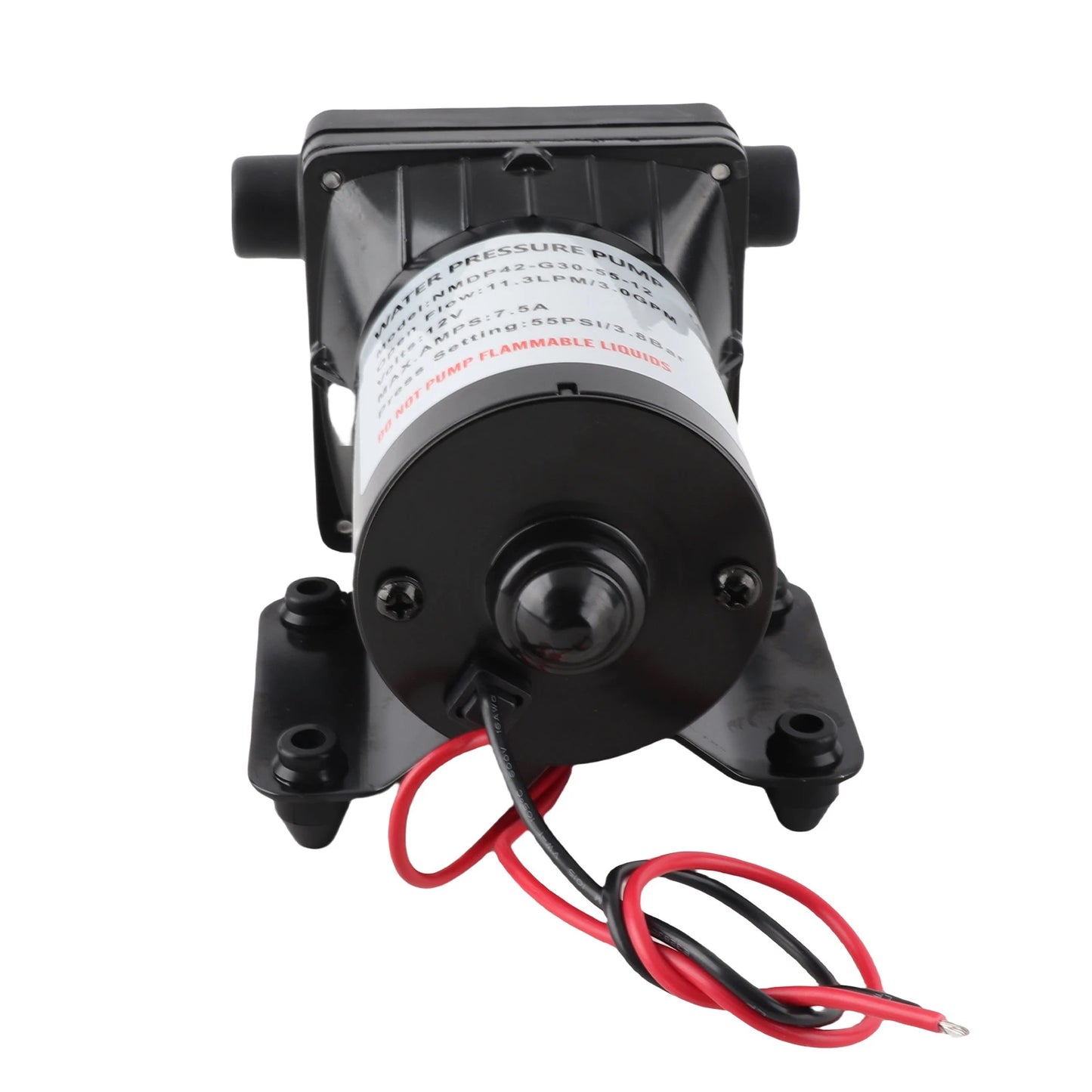 12V Self-Priming Water Pump 55 PSI – 3 GPM for Camper, Caravan, and Motorhome