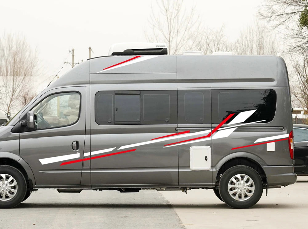 Set de 6 Vinilos Decorativos para Camper y Autocaravana | Adhesivos Laterales RV de Alta Resistencia