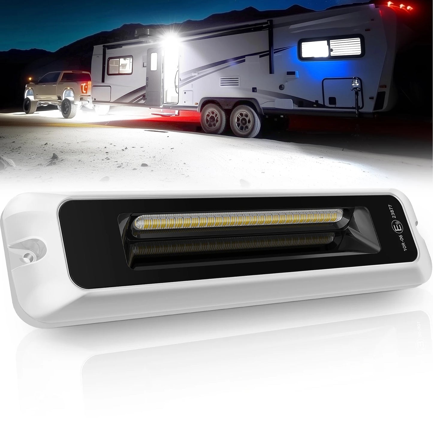 Foco LED Exterior RV - Impermeable IP68 + 1200 Lúmenes para Caravana y Barco