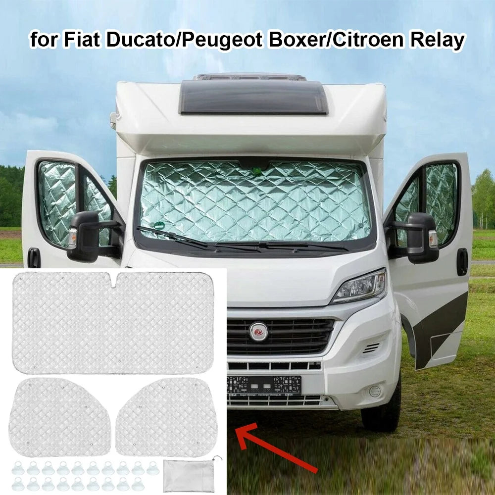 Isolation thermique intérieure pour pare-brise Peugeot Boxer / Citroën Relay