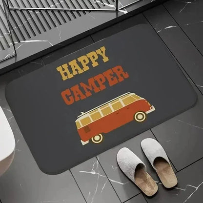 Tapis antidérapant en flanelle - Doux, lavable et décoratif pour camping-car (3 tailles)
