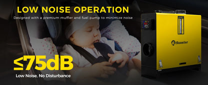 Calefactor Diesel Portátil 8kW Sunster – Rápido, Silencioso y Eficiente