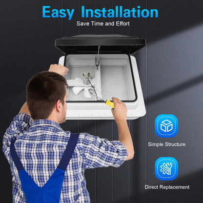 42x42 cm Roof Skylight for RV and Caravan