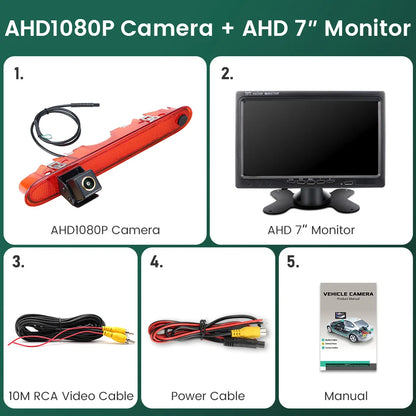 Kangoo / Citan - Cámara Marcha Atrás AHD 1080P con Monitor 7"