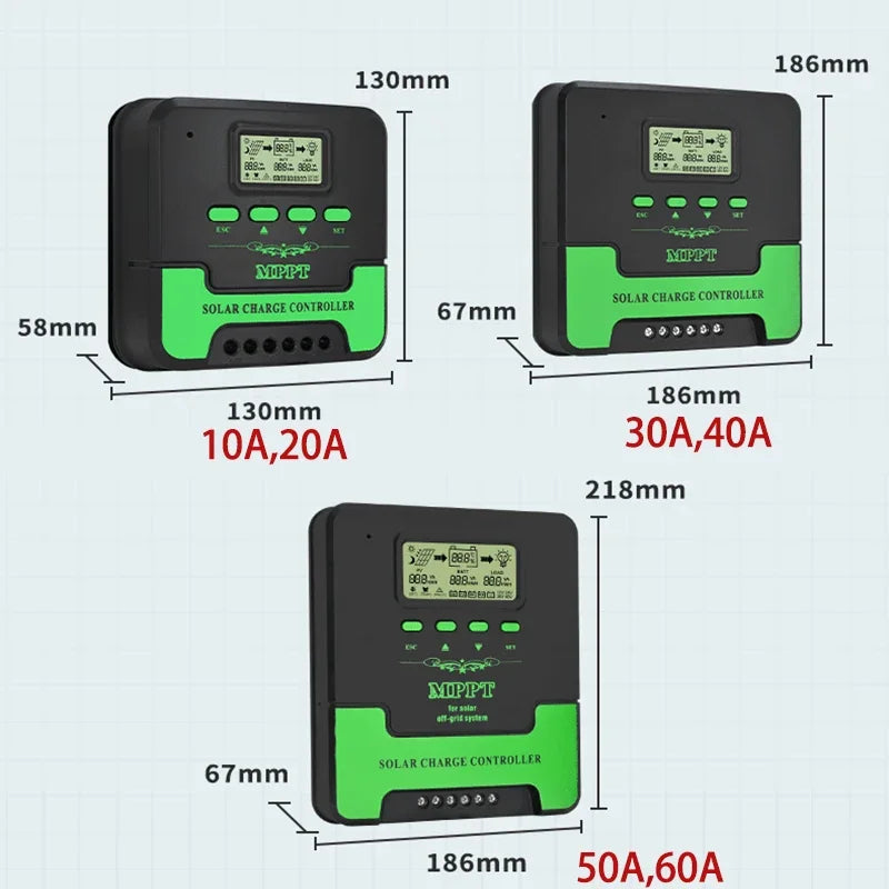 Régulateur solaire MPPT avec WiFi - Charge intelligente 12V/24V (30A-60A) + Double USB pour camping-car