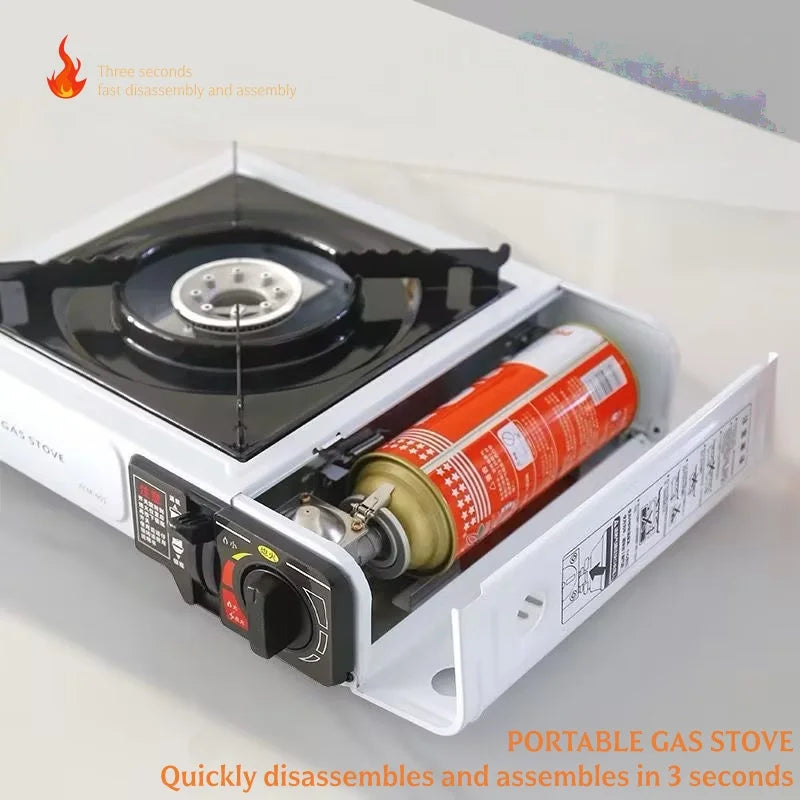 Hornillo Propano Portátil - Aluminio Resistente + Encendido Piezo