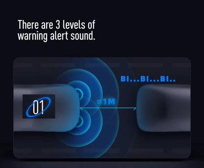 Sensor de Aparcamiento Delantero Invisible QXNY – Radar Ultrasónico con Alarma Sonora, Detección 0,3–1 m, 12V